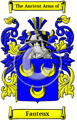 Fauteux Family Crest Download (JPG) Heritage Series - 600 DPI