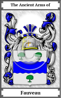 Fauveau Family Crest Download (JPG)  Book Plated - 150 DPI