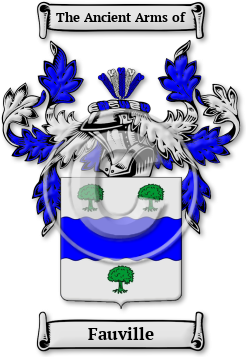 Fauville Family Crest Download (jpg) Legacy Series - 150 DPI
