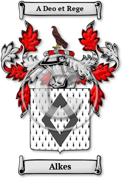 Alkes Family Crest Download (JPG) Legacy Series - 600 DPI