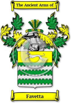 Favetta Family Crest Download (jpg) Legacy Series - 150 DPI