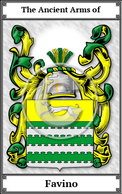 Favino Family Crest Download (JPG)  Book Plated - 150 DPI