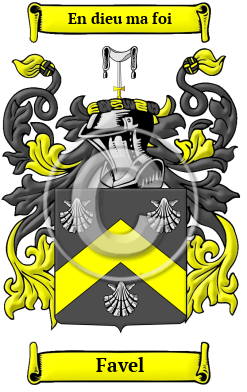 Favel Family Crest/Coat of Arms