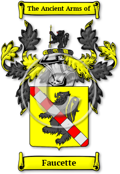 Faucette Family Crest Download (jpg) Legacy Series - 150 DPI