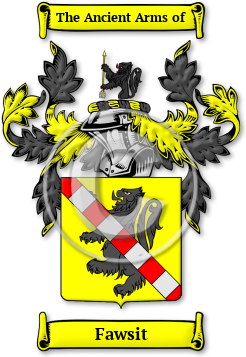 Fawsit Family Crest Download (jpg) Legacy Series - 150 DPI