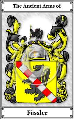 Fässler Family Crest Download (JPG)  Book Plated - 150 DPI