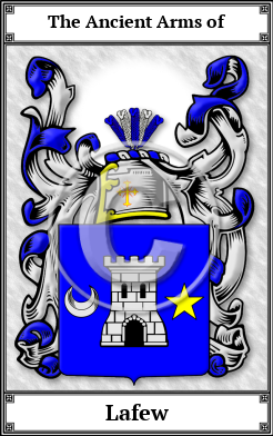 Lafew Family Crest Download (JPG) Book Plated - 600 DPI