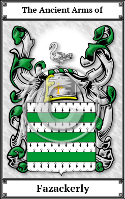 Fazackerly Family Crest Download (JPG)  Book Plated - 150 DPI