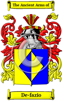 De-fazio Family Crest Download (JPG) Heritage Series - 300 DPI