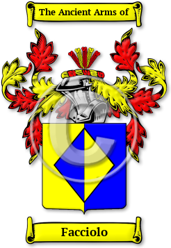 Facciolo Family Crest Download (JPG) Legacy Series - 600 DPI