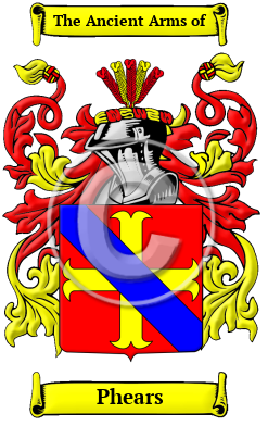 Phears Family Crest Download (jpg) Heritage Series - 150 DPI