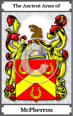 McPherron Family Crest Download (JPG) Book Plated - 600 DPI