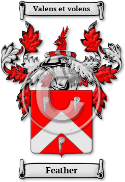 Feather Family Crest Download (JPG) Legacy Series - 600 DPI