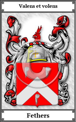 Fethers Family Crest Download (JPG)  Book Plated - 150 DPI