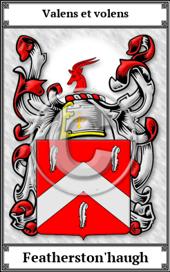 Featherston'haugh Family Crest Download (JPG)  Book Plated - 150 DPI