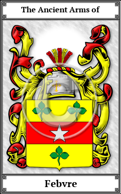 Febvre Family Crest Download (JPG) Book Plated - 600 DPI