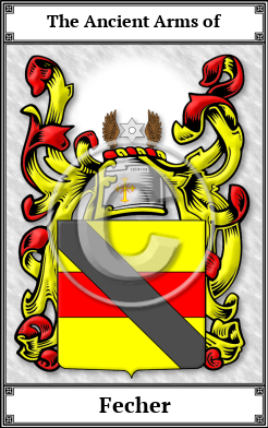 Fecher Family Crest Download (JPG)  Book Plated - 150 DPI