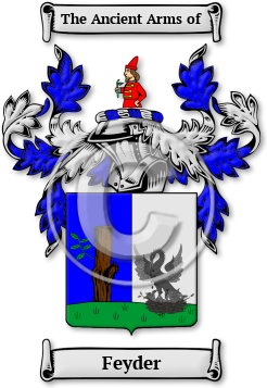 Feyder Family Crest Download (jpg) Legacy Series - 150 DPI