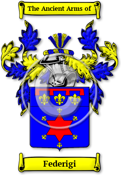 Federigi Family Crest Download (jpg) Legacy Series - 150 DPI