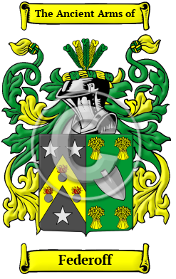 Federoff Family Crest Download (JPG) Heritage Series - 600 DPI