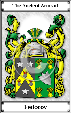 Fedorov Family Crest Download (JPG)  Book Plated - 150 DPI