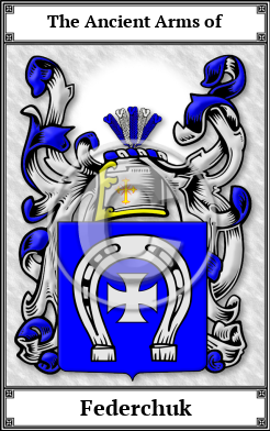 Federchuk Family Crest Download (JPG)  Book Plated - 150 DPI