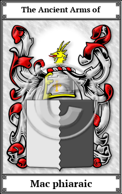 Mac phiaraic Family Crest Download (JPG)  Book Plated - 150 DPI