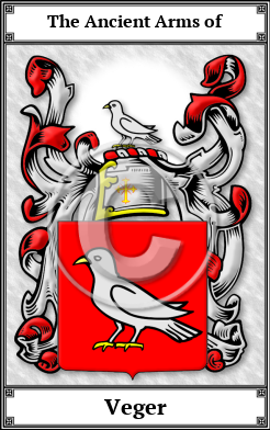 Veger Family Crest Download (JPG)  Book Plated - 150 DPI