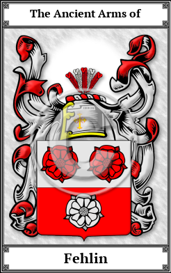 Fehlin Family Crest Download (JPG)  Book Plated - 150 DPI