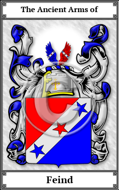 Feind Family Crest Download (JPG)  Book Plated - 150 DPI