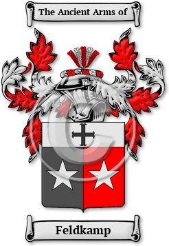 Feldkamp Family Crest Download (jpg) Legacy Series - 150 DPI