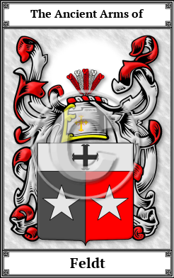 Feldt Family Crest Download (JPG) Book Plated - 600 DPI