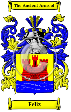 Feliz Family Crest Download (JPG) Heritage Series - 600 DPI