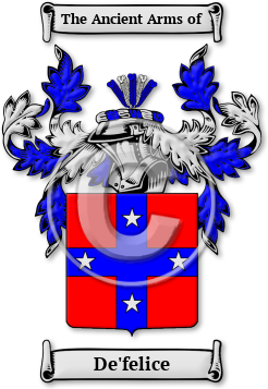 De'felice Family Crest Download (jpg) Legacy Series - 150 DPI