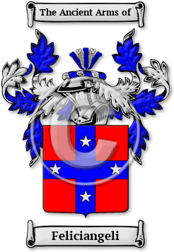 Feliciangeli Family Crest Download (JPG) Legacy Series - 600 DPI
