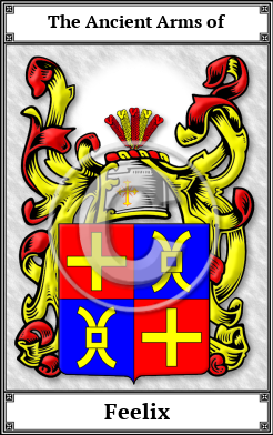 Feelix Family Crest Download (JPG)  Book Plated - 150 DPI