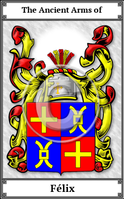 Félix Family Crest Download (JPG)  Book Plated - 150 DPI