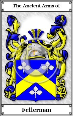 Fellerman Family Crest Download (JPG) Book Plated - 600 DPI
