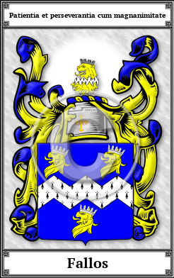 Fallos Family Crest Download (JPG) Book Plated - 600 DPI