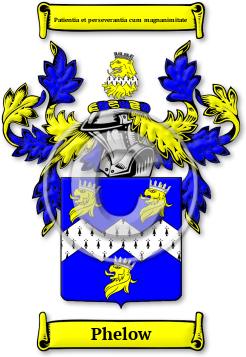 Phelow Family Crest Download (jpg) Legacy Series - 150 DPI