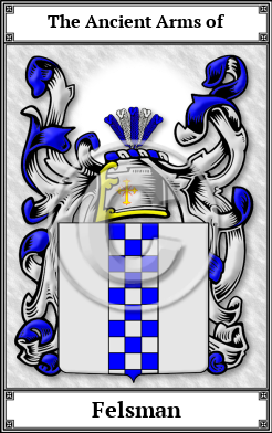 Felsman Family Crest Download (JPG) Book Plated - 600 DPI