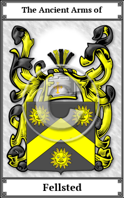 Fellsted Family Crest Download (JPG)  Book Plated - 150 DPI