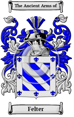 Felter Family Crest/Coat of Arms