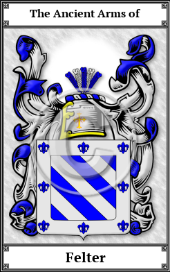 Felter Family Crest Download (JPG)  Book Plated - 150 DPI