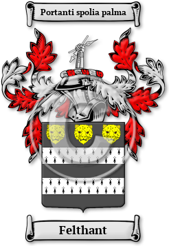 Felthant Family Crest Download (jpg) Legacy Series - 150 DPI