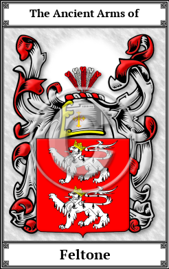 Feltone Family Crest Download (JPG)  Book Plated - 150 DPI