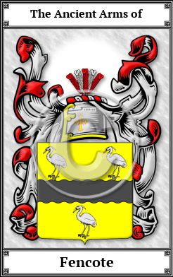 Fencote Family Crest Download (JPG)  Book Plated - 150 DPI