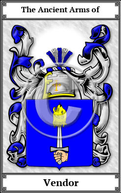 Vendor Family Crest Download (JPG)  Book Plated - 150 DPI