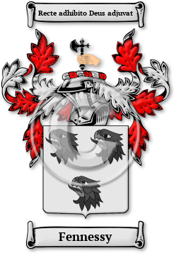 Fennessy Family Crest Download (jpg) Legacy Series - 150 DPI