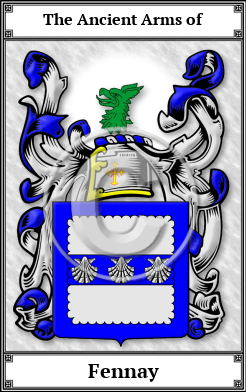 Fennay Family Crest Download (JPG)  Book Plated - 150 DPI
